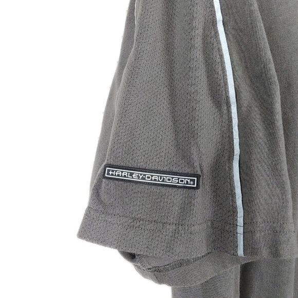 Harley Davidson Mens 2XL Brown SSlv Button Shirt - Picture 2 of 7